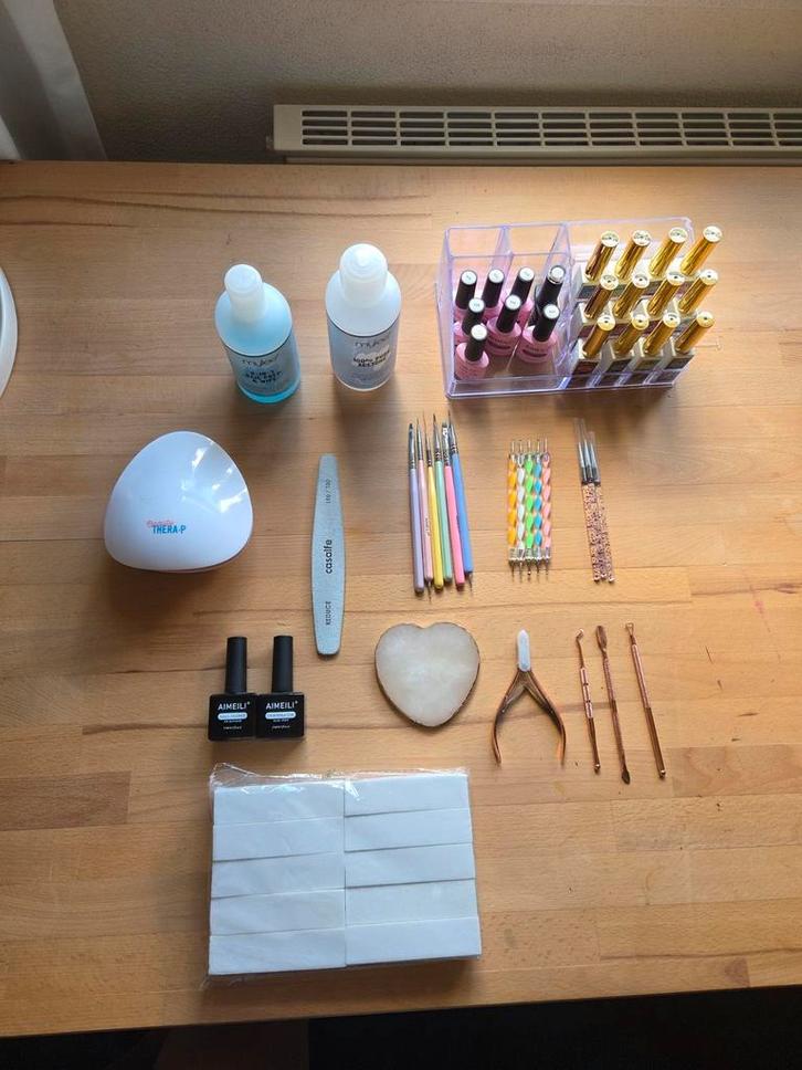 Complete set BIAB nagelproducten - zo goed als nieuw!, Hobby en Vrije tijd, Overige Hobby en Vrije tijd, Zo goed als nieuw, Ophalen of Verzenden
