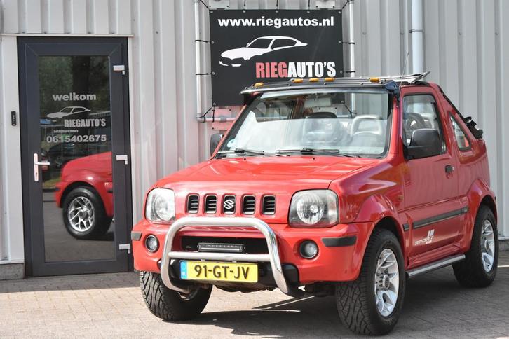 Suzuki Jimny 1.3 JLX Cabrio Origineel Nederlands, Stuurbekra, Auto's, Suzuki, Bedrijf, Te koop, Jimny, 4x4, Airbags, Alarm, Centrale vergrendeling