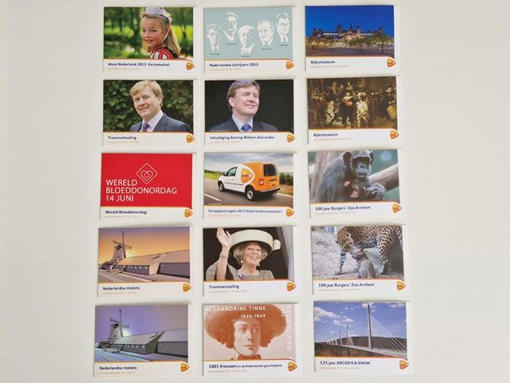 2013 Postzegelmapjes (15 mapjes - 72 zegels) postfris, Postzegels en Munten, Postzegels | Nederland, Postfris, Na 1940, Ophalen of Verzenden