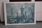 Twee reproducties van Parijs, Ophalen, Minder dan 50 cm, Zo goed als nieuw, Foto of Poster