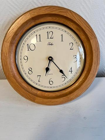 Te Koop Blank Eiken Keukenklok Houten Wandklok Jeka beschikbaar voor biedingen