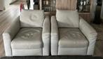 Twee leren fauteuils, Huis en Inrichting, Ophalen, Gebruikt, Modern, 50 tot 75 cm