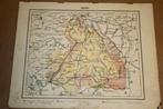 Antieke provinciekaart - Drenthe - Circa 1920, Boeken, Atlassen en Landkaarten, Gelezen, Ophalen of Verzenden, Landkaart, 1800 tot 2000