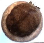 Tweekleurig nerts hoedje met strik, 55 cm (S, 6⅞ inch) of minder, Hoed, Nieuw, Ophalen of Verzenden