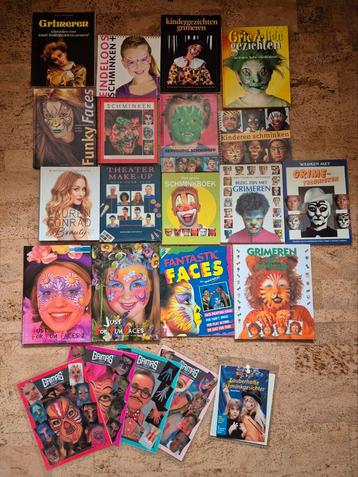 Partij schmink/grimeer/ make up boeken beschikbaar voor biedingen