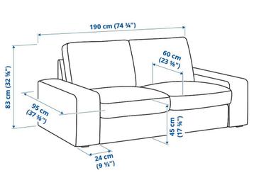 Kivik bank 2 persoons Ikea gratis mee te nemen - afbeelding 5