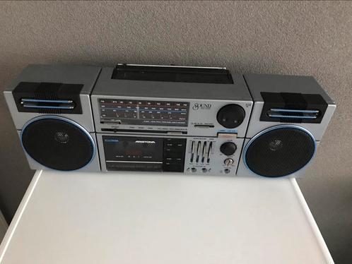 Aristona radio cassette recorder nostalgie retro als nieuw, Audio, Tv en Foto, Cassettedecks, Enkel, Overige merken, Ophalen of Verzenden