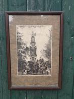Ets van Zuiderkerk in Amsterdam., Ophalen of Verzenden