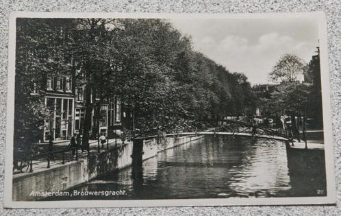 Amsterdam Brouwersgracht, Verzamelen, Ansichtkaarten | Nederland, Gelopen, Noord-Holland, 1920 tot 1940, Ophalen of Verzenden