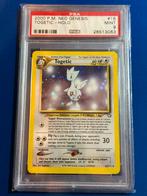 Togetic Holo Neo Genesis PSA 9 Mint pokemon, Ophalen of Verzenden, Zo goed als nieuw