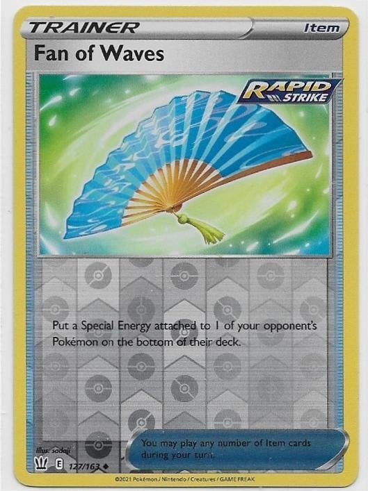 Battle Styles,  Fan of Waves [reverse] 127/163, Verzenden, Nieuw, Losse kaart
