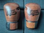 Retro bokshandschoenen, scheenbeschermers en bitje., Sport en Fitness, Vechtsporten en Zelfverdediging, Overige, Vechtsportmateriaal