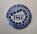 Antieke keramieken penning Porceleyne Fles IMC 1924, Ophalen of Verzenden
