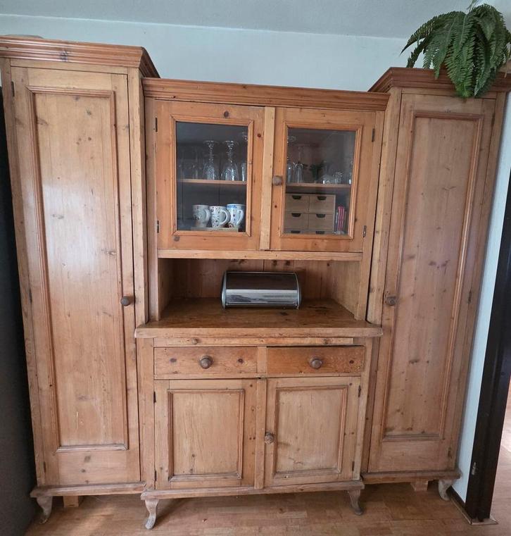 Antieke Grenen Buffetkast, Huis en Inrichting, Kasten | Buffetkasten, Ophalen