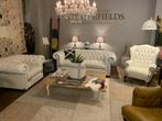 SHOWROOMMODEL The Leicester chesterfield zithoek 3-1-1 wit, Huis en Inrichting, Banken | Bankstellen, Ophalen of Verzenden, Nieuw