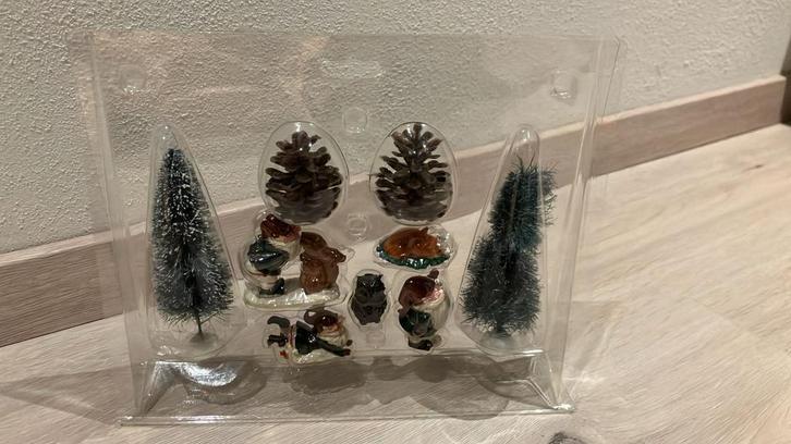 Nieuwe kerst speelfiguren set gebraden kalkoen uil, Diversen, Kerst, Nieuw, Ophalen of Verzenden