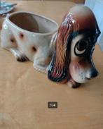 Leuke vintage hond plantenbak van Jema uit België, Rond, Ophalen of Verzenden, Zo goed als nieuw, Aardewerk