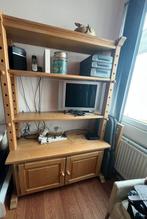 Eikenhouten kaaskast / boekenkast, 100 tot 150 cm, Eikenhout, Ophalen of Verzenden, 150 tot 200 cm