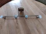 Spot rail met 4 lampjes, Huis en Inrichting, Lampen | Spots, Ophalen, Halogeen, Metaal of Aluminium, Zo goed als nieuw