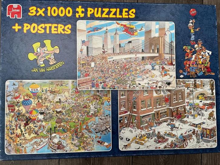 Jan van Haasteren Puzzels, Hobby en Vrije tijd, Denksport en Puzzels, Gebruikt, Legpuzzel, 500 t/m 1500 stukjes, Ophalen of Verzenden