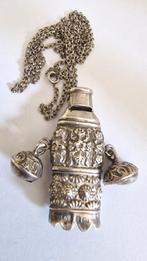Antieke zilveren hanger,  meerdere merkjes., Antiek en Kunst, Ophalen of Verzenden, Zilver