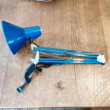 vintage architectenlamp blauw beschikbaar voor biedingen
