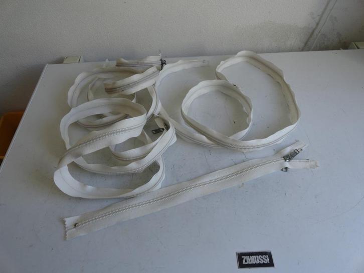 Risten, ritssluitinge, zeer stevig, wit 175 cm, Hobby en Vrije tijd, Naaien en Fournituren, Zo goed als nieuw, Rits of Sluiting