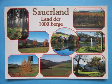Ansichtkaart: Duitsland, Sauerland, Land der 1000 Berge. beschikbaar voor biedingen