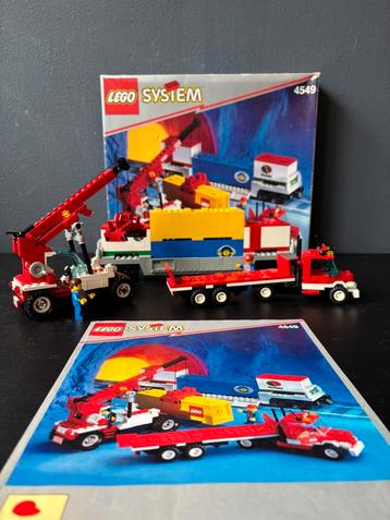 Lego 9V 4549 container double stack trein zgan incl. doos beschikbaar voor biedingen