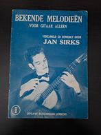 Bekende Melodieën Gitaar - Jan Sirks - 1955, Ophalen of Verzenden, Gelezen, Instrument, Jan Sirks