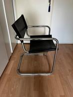 Marcel Breuer zwarte stoel, Huis en Inrichting, Stoelen, Ophalen, Gebruikt, Zwart, Leer