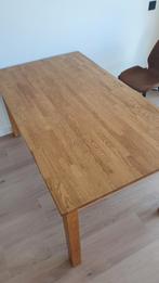 Teak eettafel 160x90x75 LxBxH, 50 tot 100 cm, 150 tot 200 cm, Teakhout, Gebruikt