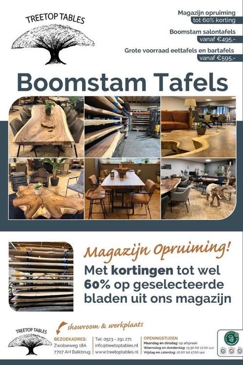 magazijn opruiming suar bladen korting tot 60%, Huis en Inrichting, Tafels | Eettafels, Nieuw, 100 tot 150 cm, 200 cm of meer