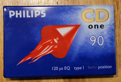 1 x Philips CD one 90 cassettebandje (nieuw in folie!)., Cd's en Dvd's, Cassettebandjes, Nieuw in verpakking, Onbespeeld, Overige genres