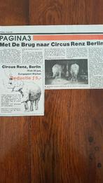 Circus Renz-Berlin/ 60 items over dit circus., Verzamelen, Ophalen of Verzenden, Gebruikt