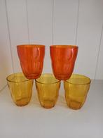 Vintage kleurrijke Bormioli Rocco sapglazen, Ophalen of Verzenden