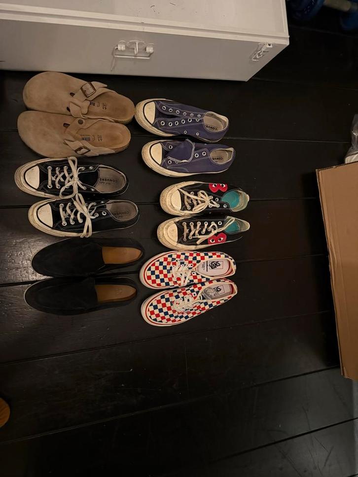 Merkschoenen: Birkenstock, Converse, Vans, Loafers, Kleding | Dames, Schoenen, Gedragen, Sneakers of Gympen, Zwart, Ophalen of Verzenden