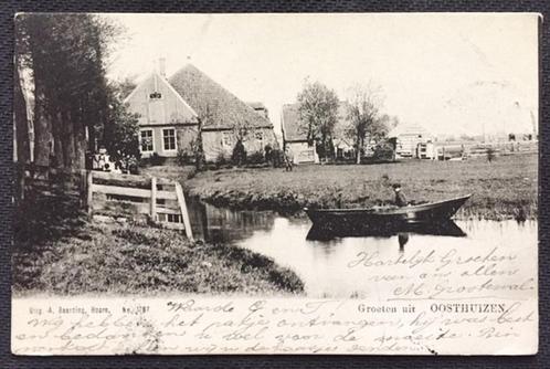 Oosthuizen Ansicht Kaart Boerderij, Verzamelen, Ansichtkaarten | Nederland, Gelopen, Noord-Holland, Voor 1920, Ophalen of Verzenden