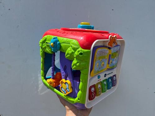Vtech Baby Activiteiten Kubus - Educatief Dieren cijfers kle, Kinderen en Baby's, Speelgoed | Vtech, Zo goed als nieuw, 6 maanden tot 2 jaar
