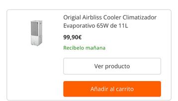 Airbliss Mobiele Airco 65W - Koel en Ontvochtig beschikbaar voor biedingen
