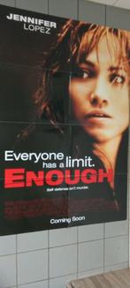 bioscoop poster ''Enough'' uit 2002 van Columbia pictures., Deurposter of groter, Ophalen of Verzenden, Film en Tv, Rechthoekig Staand