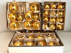 32 stuks vintage glas kerstballen goud OPHALEN, Diversen, Kerst, Ophalen