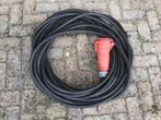 Rubber kabel 5x6mm2 met contra32A, Kabel of Snoer, Ophalen of Verzenden, Zo goed als nieuw