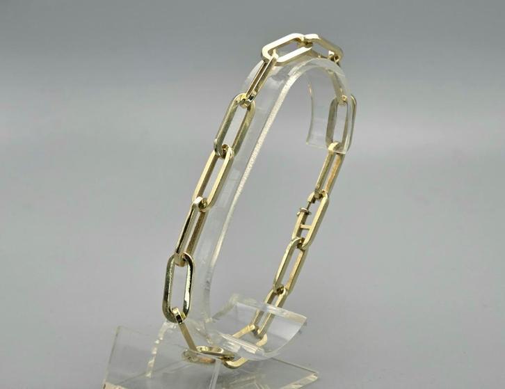 Gouden vintage closed for ever armband. 2025/626. 14.9 Gram, Sieraden, Tassen en Uiterlijk, Armbanden, Zo goed als nieuw, Goud
