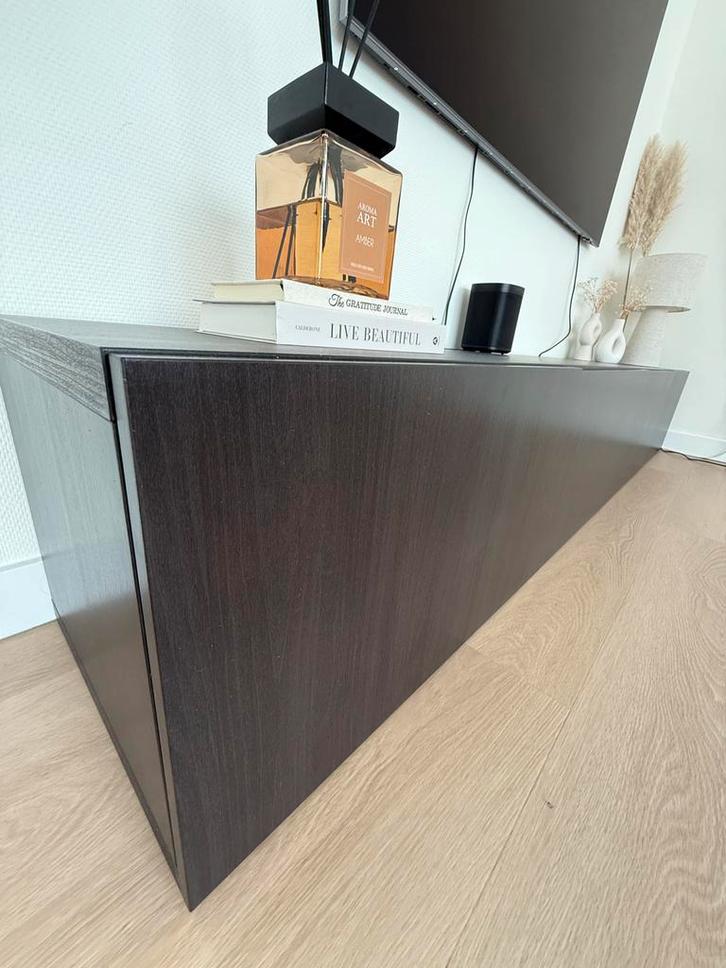 IKEA BESTÅ TV Meubel - Zwartbruin, Huis en Inrichting, Kasten | Televisiemeubels, Gebruikt, Minder dan 100 cm, 150 tot 200 cm
