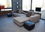 Exclusieve nieuwstaat Minotti design bank - chaise lounge, Huis en Inrichting, Ophalen of Verzenden, Zo goed als nieuw, Metaal