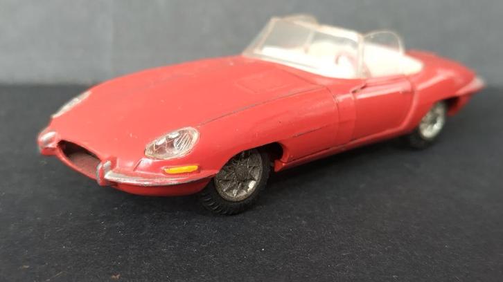 Jaguar E type roadster red 1:43 Tekno Denmark Pol, Hobby en Vrije tijd, Modelauto's | 1:43, Zo goed als nieuw, Auto, Overige merken