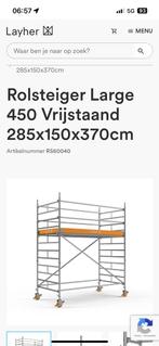 Brede steiger 260x130, Doe-het-zelf en Verbouw, Ophalen, Zo goed als nieuw, Rolsteiger of Kamersteiger, 5 meter of hoger