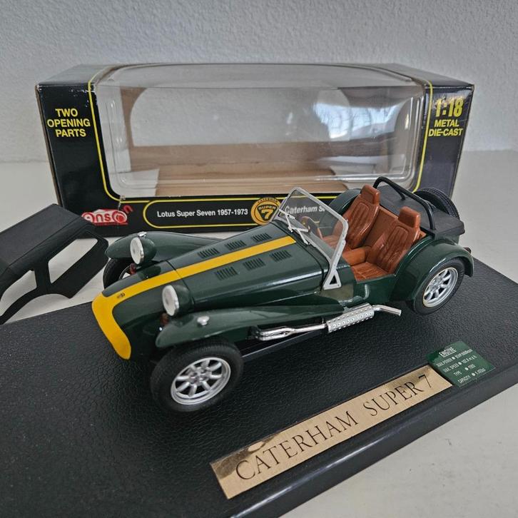 ANSON: CATERHAM/LOTUS SUPER SEVEN, Hobby en Vrije tijd, Modelauto's | 1:18, Zo goed als nieuw, Auto, Anson, Ophalen of Verzenden