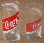 2x Coca Cola glas Oostenrijk met schuin tekst Coca-Cola 0,25, Verzamelen, Verzenden, Nieuw, Bierglas